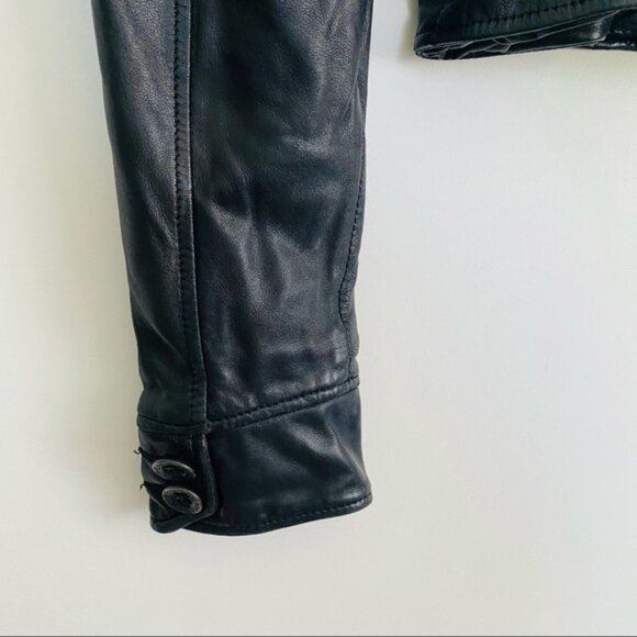 Diesel Cropped Leather Jacket - Picture 11 of 13